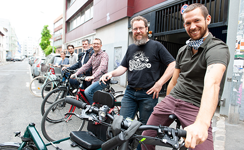 Les riders d’OGI. Prime kilométrique vélo, forfait mobilité durable en cours, OGI encourage ses collaborateurs à privilégier des modes de déplacements doux. 