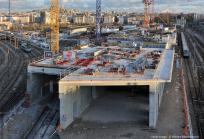 Dalle de couverture SNCF ZAC Clichy Batignolles, Paris 