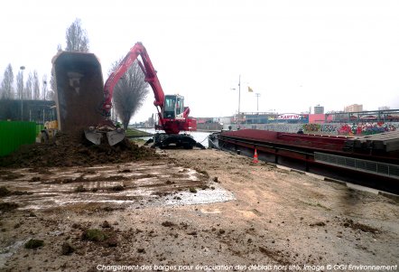 AMO Gestion Déblais Parc du Millénaire à Paris 19è